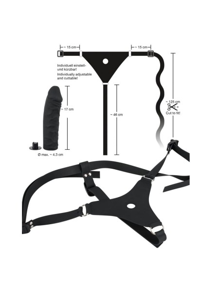 Strap On in Silicone Nero - De Sade Shop
