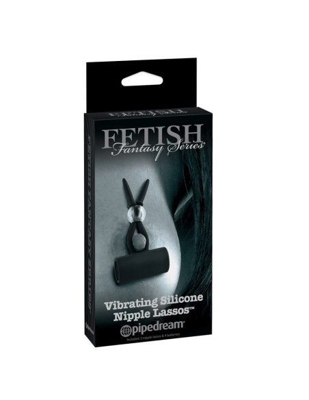 Vibrating Silicone Nipple Lassos - De Sade Shop