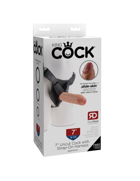 Dildo King Cock 7" Strap On - De Sade Shop