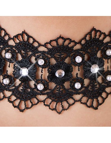 Collarino con Punti Luce e Pizzo - De Sade Shop