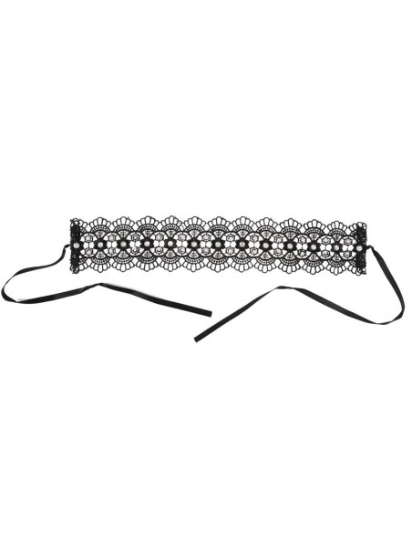 Collarino con Punti Luce e Pizzo - De Sade Shop