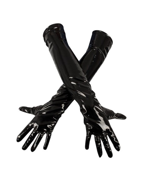 Guanti in Vernice Nera - De Sade Shop