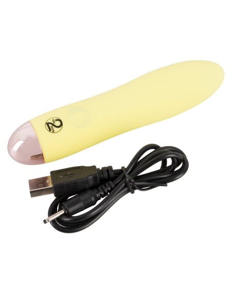 Mini Vibratore Ricaricabile Giallo - De Sade Shop