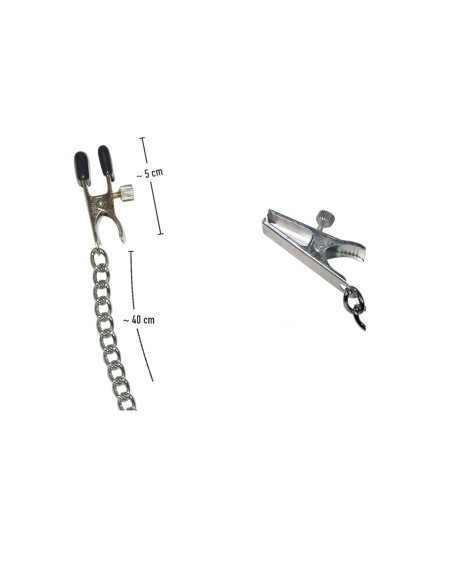 Pinze Regolabili con Catena - De Sade Shop