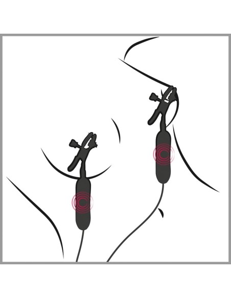 Vibrating Nipple Clamps - De Sade Shop