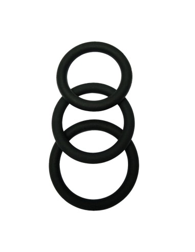 Set 3 Cock Ring in Silicone - De Sade Shop