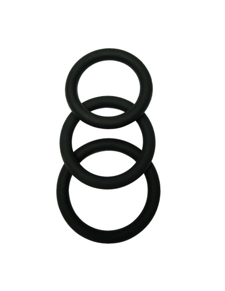 Set 3 Cock Ring in Silicone - De Sade Shop