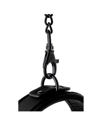 Collare e Guinzaglio Nero - De Sade Shop