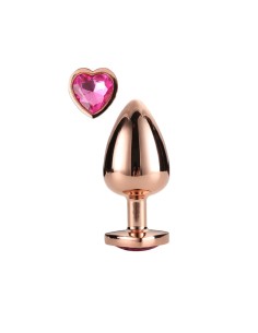 Plug Anale Metallo Con Cuore - De Sade Shop