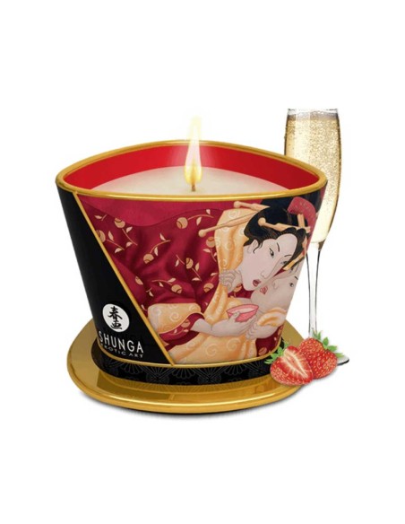 Shunga Candela Fragola 170ml - De Sade Shop