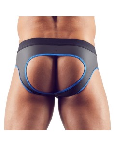 Jock Strap con Cerniera e Particolari Blu - De Sade Shop