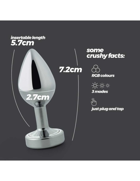 Plug Anale Medium con Led - De Sade Shop