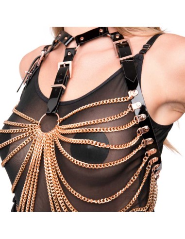 Top a Catena con Fibbie - De Sade Shop