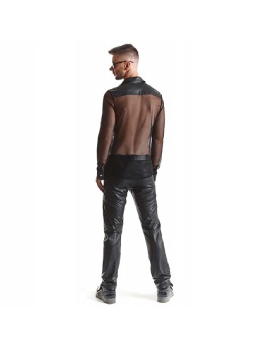 Camicia Nera Trasparente Cesare - De Sade Shop