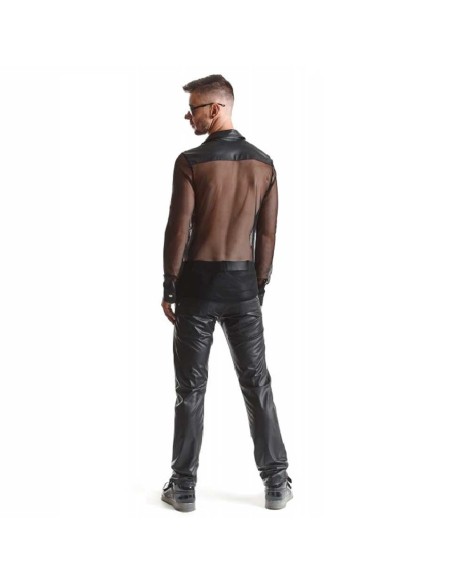 Camicia Nera Trasparente Cesare - De Sade Shop