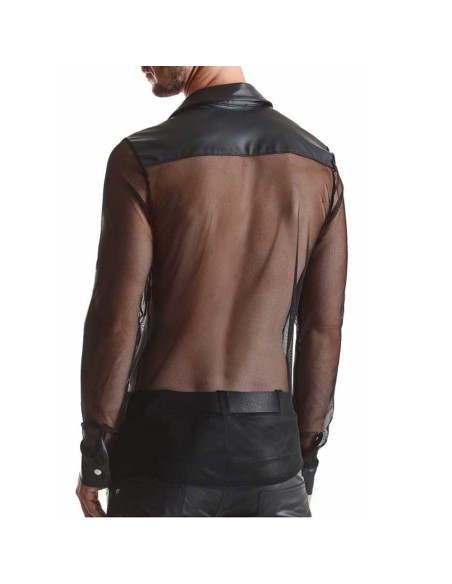 Camicia Nera Trasparente Cesare - De Sade Shop