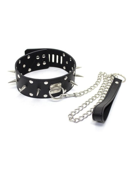 Collare in pelle con punte - De Sade Shop