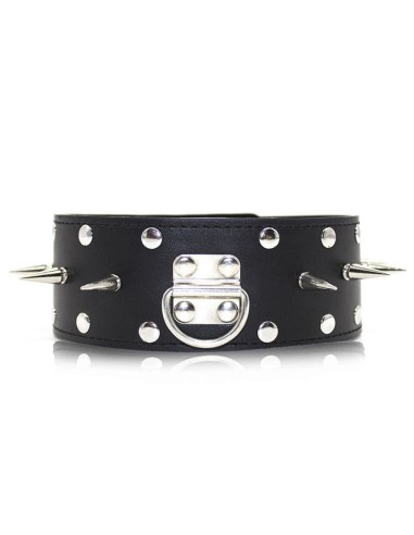 Collare in pelle con punte - De Sade Shop