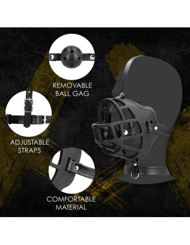 Muzzle with Removable Ball Gag - De Sade Shop