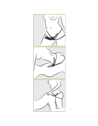Double Delight Strap-On-Vibrator - De Sade Shop