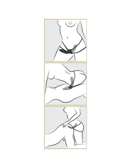 Double Delight Strap-On-Vibrator - De Sade Shop