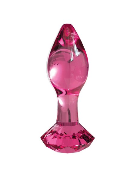Plug Vetro Rosa Taglio Diamante - De Sade Shop