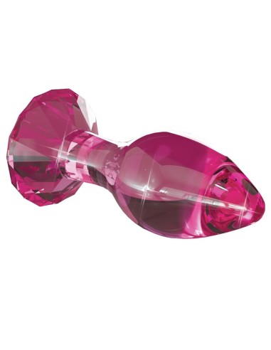Plug Vetro Rosa Taglio Diamante - De Sade Shop