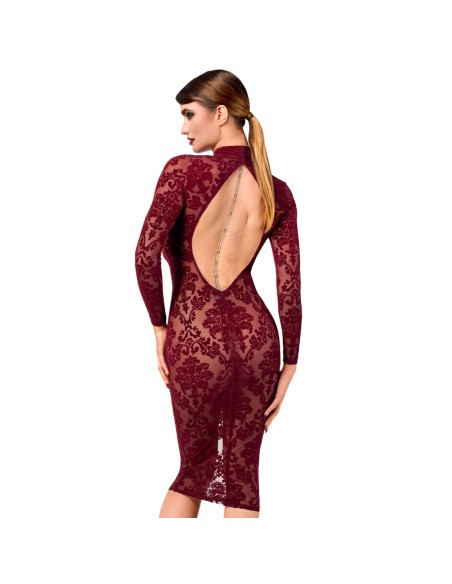 Mini Dress in Pizzo Rosso - De Sade Shop