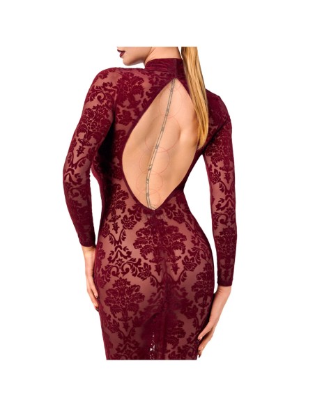 Mini Dress in Pizzo Rosso - De Sade Shop