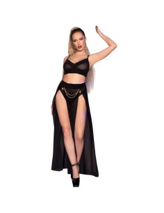Set 3 Pezzi in Tulle Con Catene Dorate Removibili - De Sade Shop