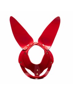 Maschera da Coniglio Lucida Rossa/Oro - De Sade Shop 2