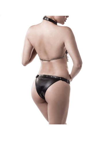 Set Intimo similpelle e metallo - De Sade Shop