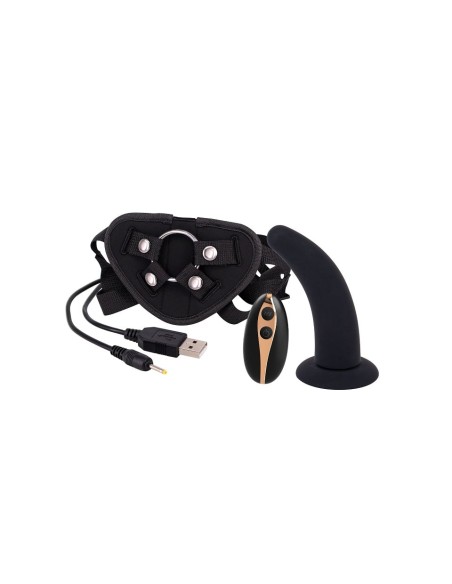 Strap-on Vibrante Nero - De Sade Shop