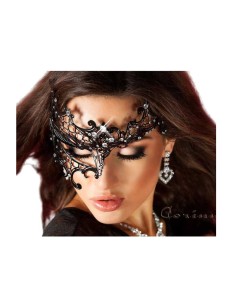 Maschera Metallo con Strass