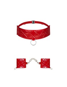 Collare e Polsiere Rosse - De Sade Shop