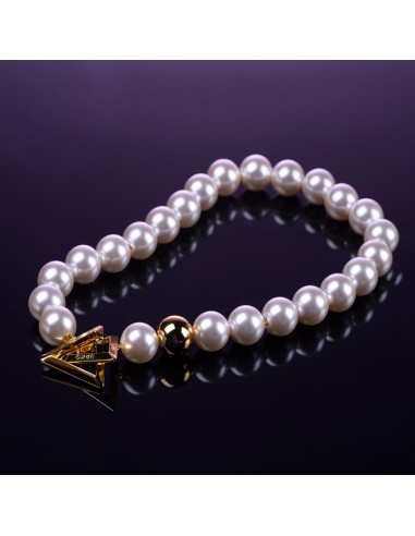 Moist Eyes Pearl Necklace/Collar & Leash - De Sade Shop