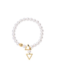 Moist Eyes Pearl Necklace/Collar & Leash - De Sade Shop